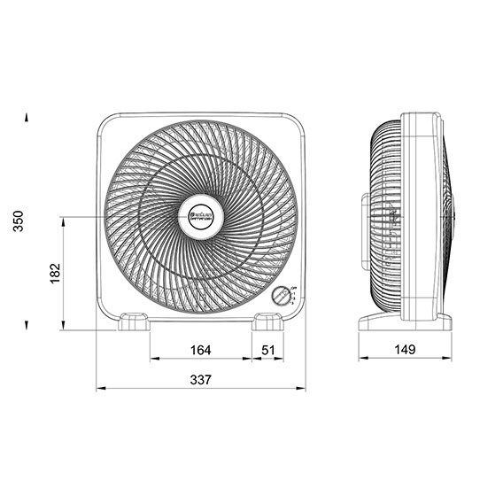  پنکه رومیزی هاله دمنده FTF-25H2S