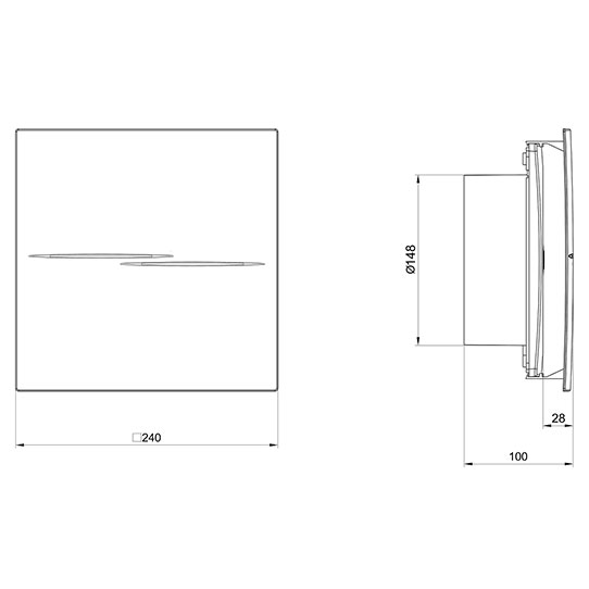 هواکش خانگی آکسی لاین دمنده VBX-15S2S-IP45